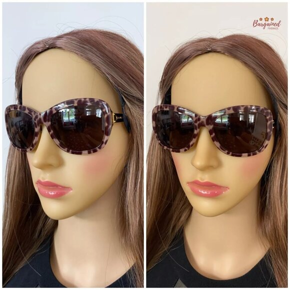 Authentic LOUIS VUITTON Brown/Beige Leopard Spotted Acetate Sunglasses Z0558W - Picture 5 of 12